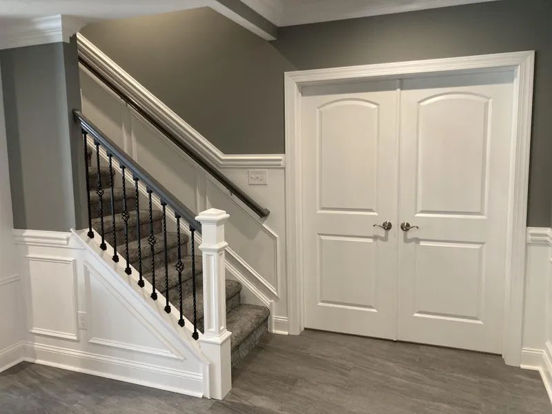 Finished basement with family room in West Chester PA
